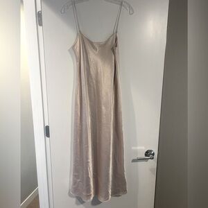 Vince Satin Slip Dress in Blush (light pink, size small)